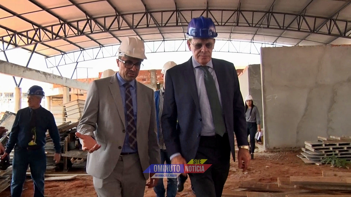 Governador em exercício visita obras no Complexo da Polícia Civil em Cacoal