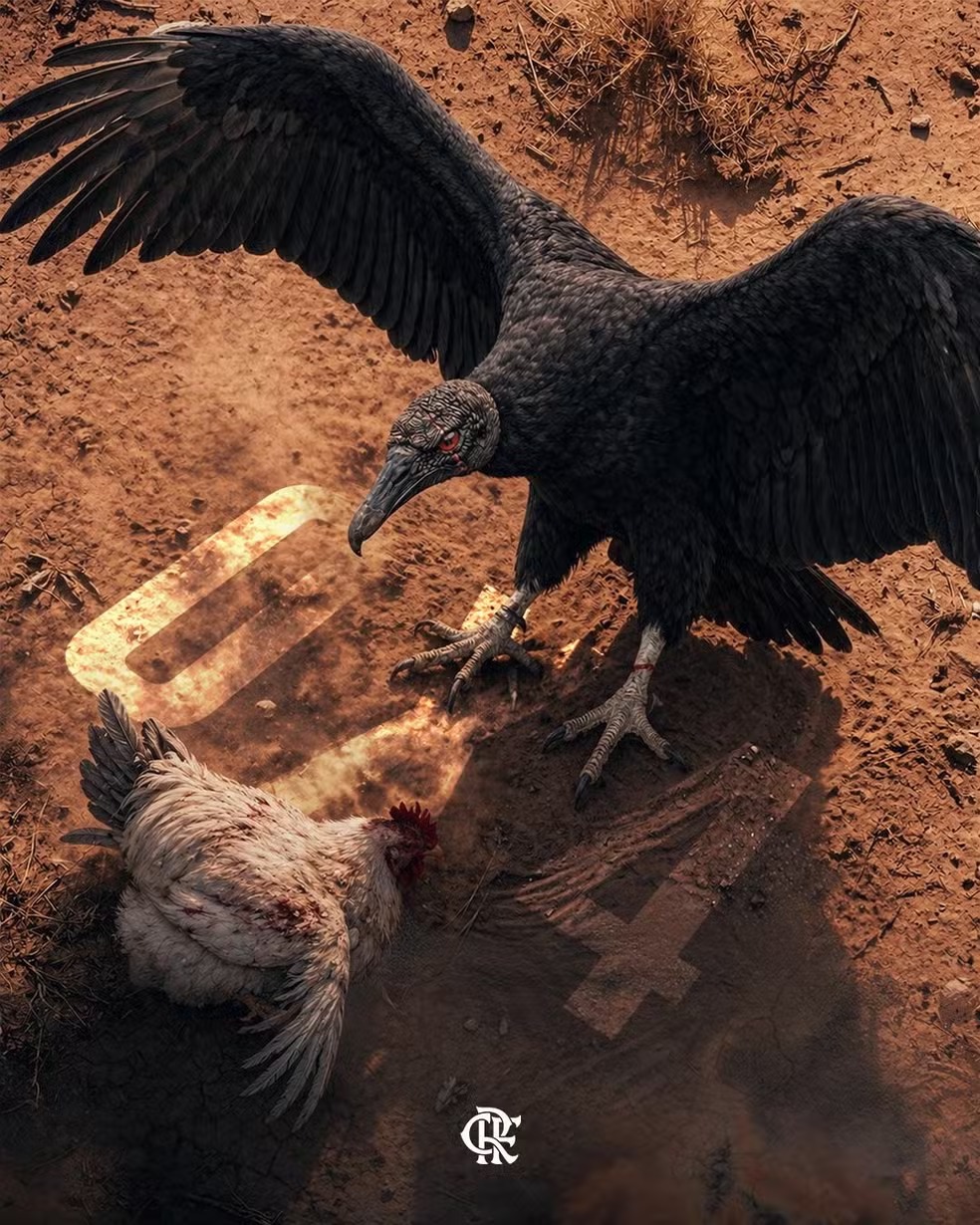 Flamengo ironiza Atlético-MG nas redes após goleada convincente