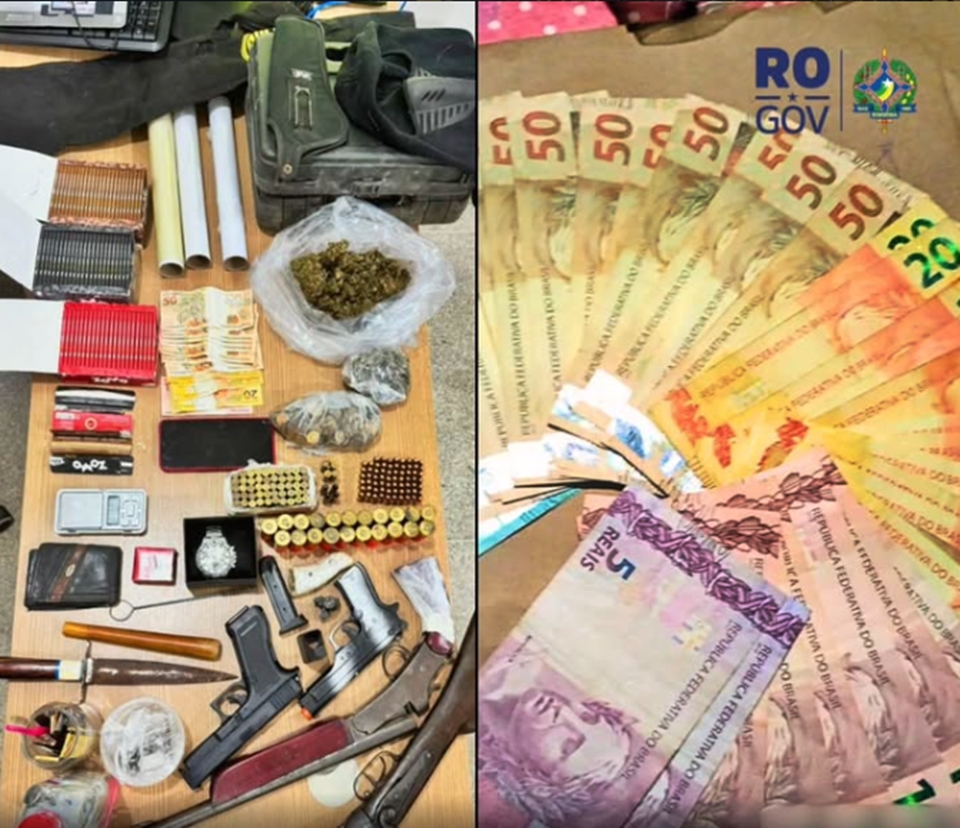 Operação “Catarse” resulta em prisões e apreensão de drogas e armas em Alvorada do Oeste