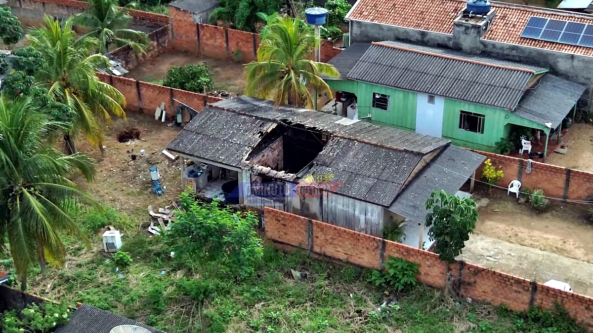 Veja como ficou a casa atingida por fogo no Novo Cacoal