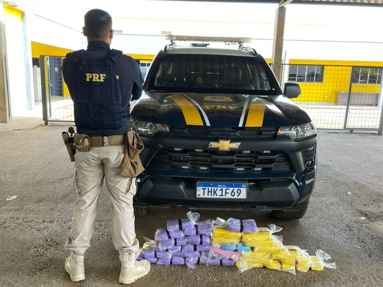 PRF em Rondônia apreende mais de 30 kg de entorpecentes na BR-364