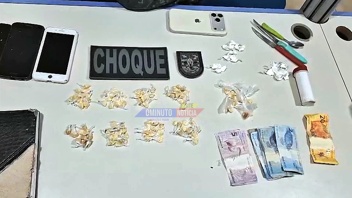 Operação da PM prende grupo suspeito de tráfico na capital