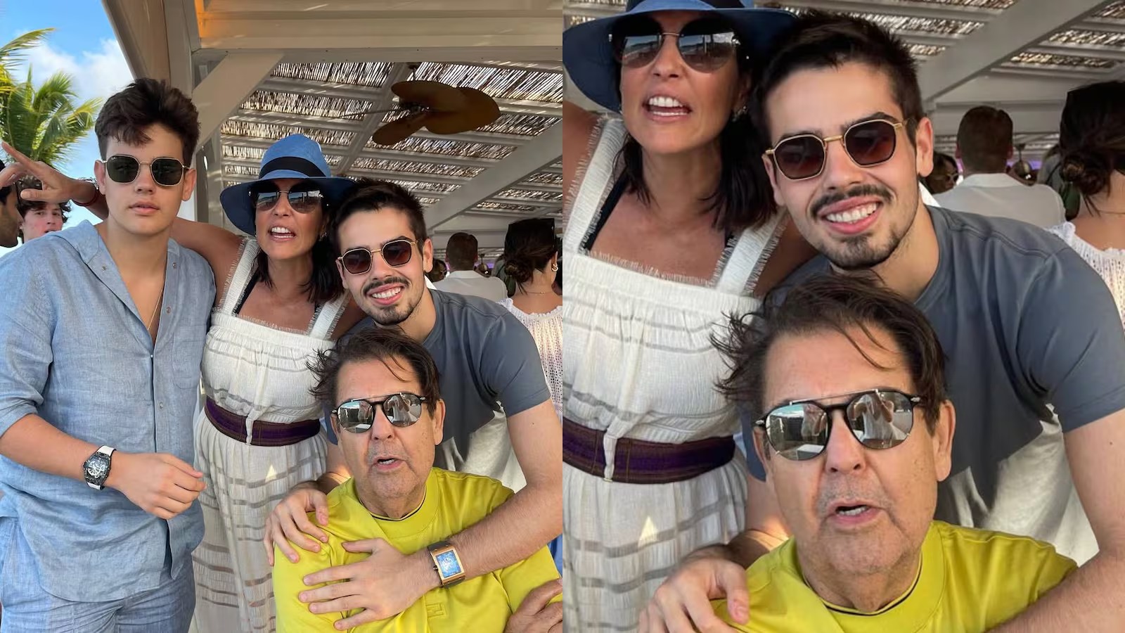 Faustão emociona fãs ao surgir em momento familiar raro