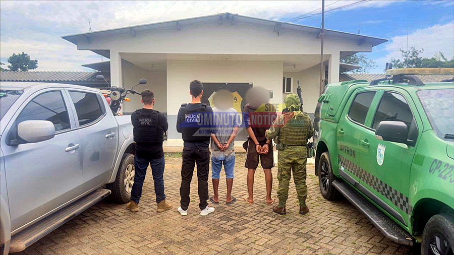 Dupla presa com arma e drogas em Jaci-Paraná