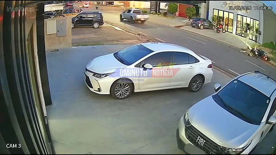 Motorista em fuga derruba motociclista PRF Ji-Paraná