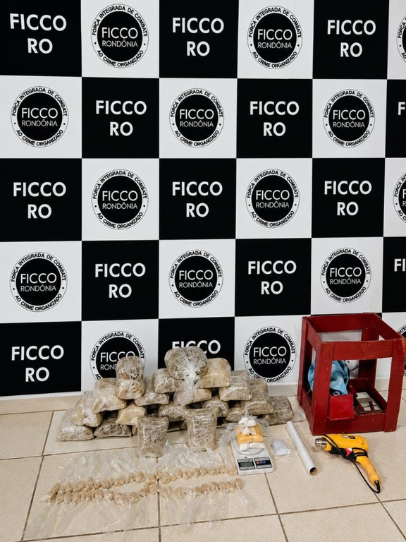 Quatro são presos e mais de 22 kg de drogas são apreendidos em ação da FICCO/RO