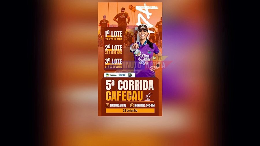 5ª Corrida Cafecau abre inscrições e promete movimentar atletas em Cacoal, RO