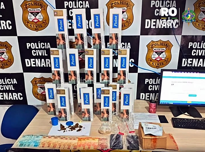 DENARC e Receita Federal prendem investigados por tráfico de drogas sintéticas em Porto Velho, RO