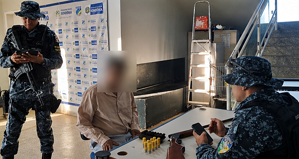 Força Tática localiza foragido da Justiça em Ariquemes, RO, por tentativa de homicídio em Ji-Paraná, RO