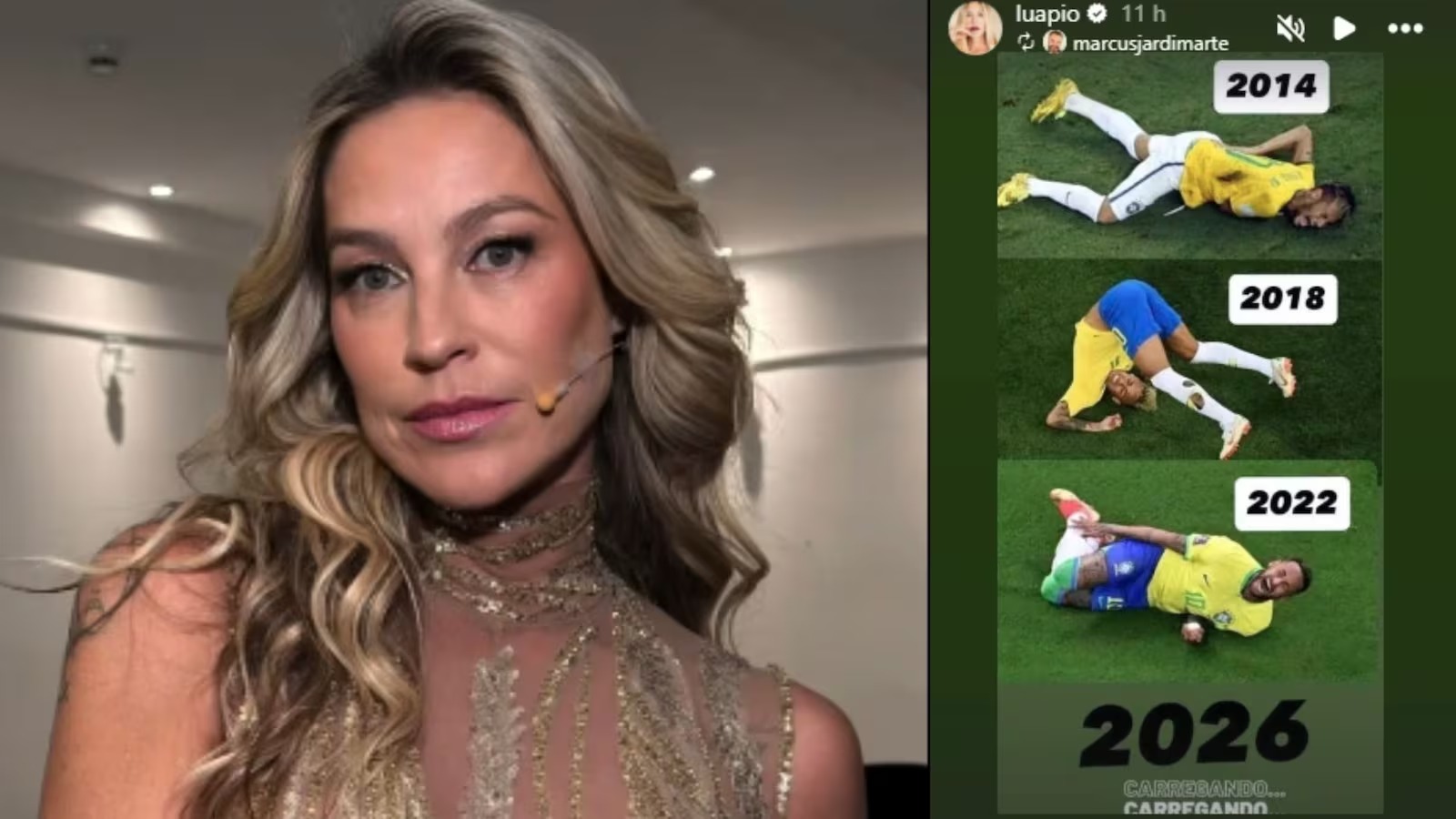 Lesão de Neymar provoca comentários de Luana Piovani nas redes