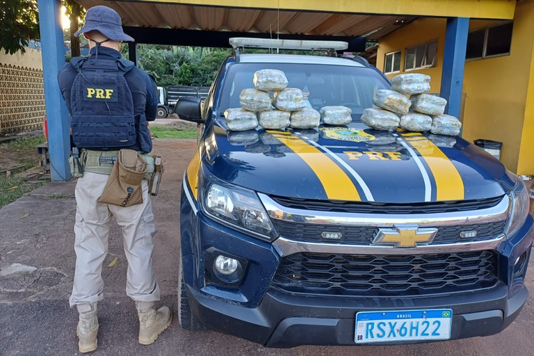 Ação da PRF em Porto Velho resulta na apreensão de 15 kg de skunk