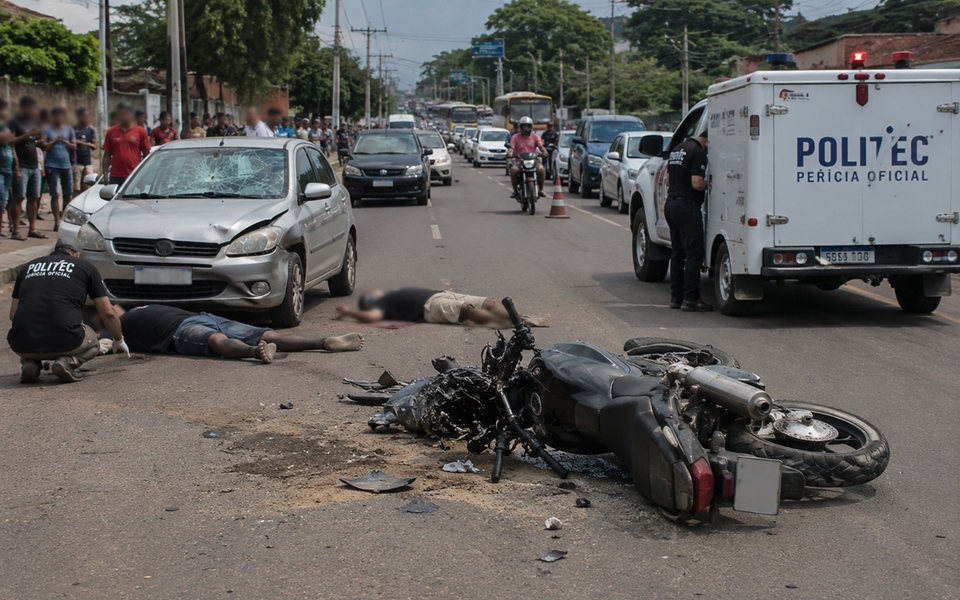Trânsito registrou mais de 1,1 mil acidentes e 19 mortes, em 2025, em Cacoal, RO