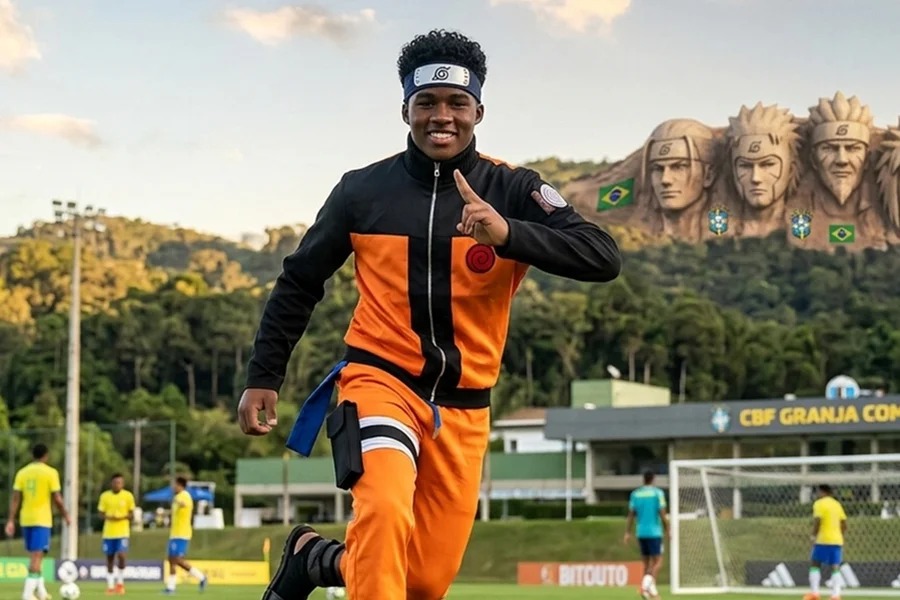 Viral explica comparação entre Endrick e Naruto Uzumaki nas redes sociais