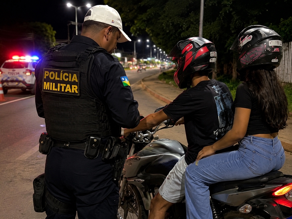 Motociclista é conduzido à delegacia após realizar manobras perigosas na BR-364, em Pimenta Bueno, RO