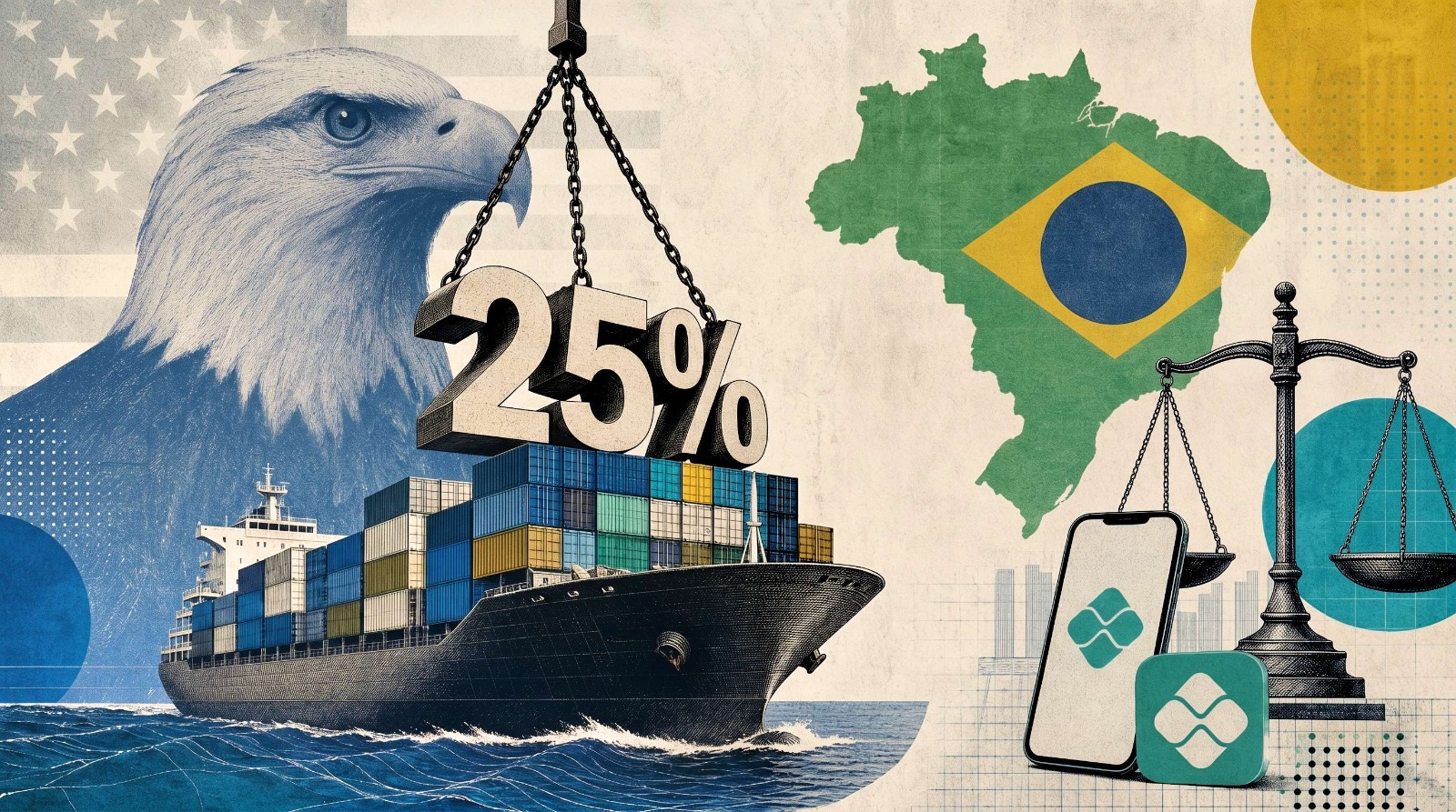 Tarifas sobre produtos brasileiros nos EUA podem chegar a 37,5%, aponta CNI