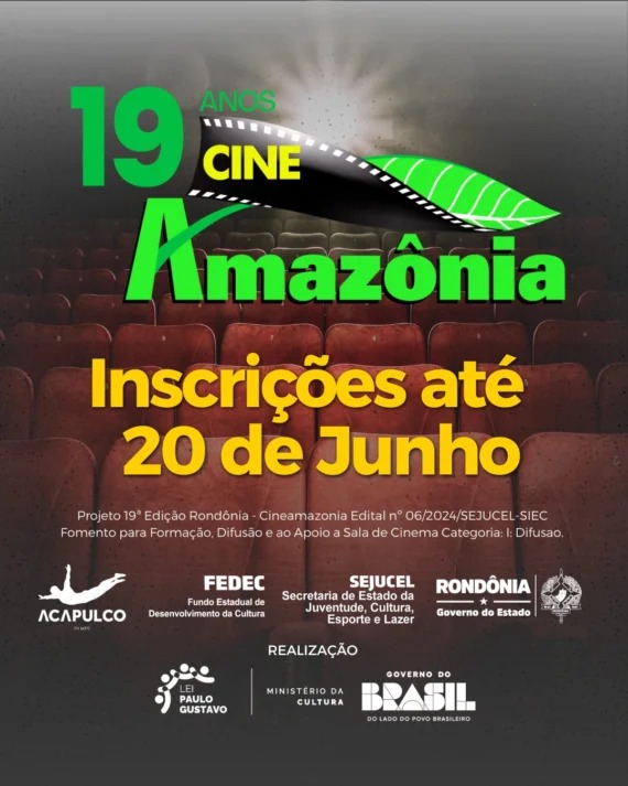 19º Cinemamazônia está com inscrições abertas até o dia 20 de junho