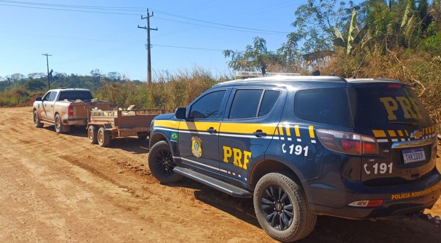 Quase 2,5 toneladas de cassiterita são apreendidas pela PRF em Ariquemes