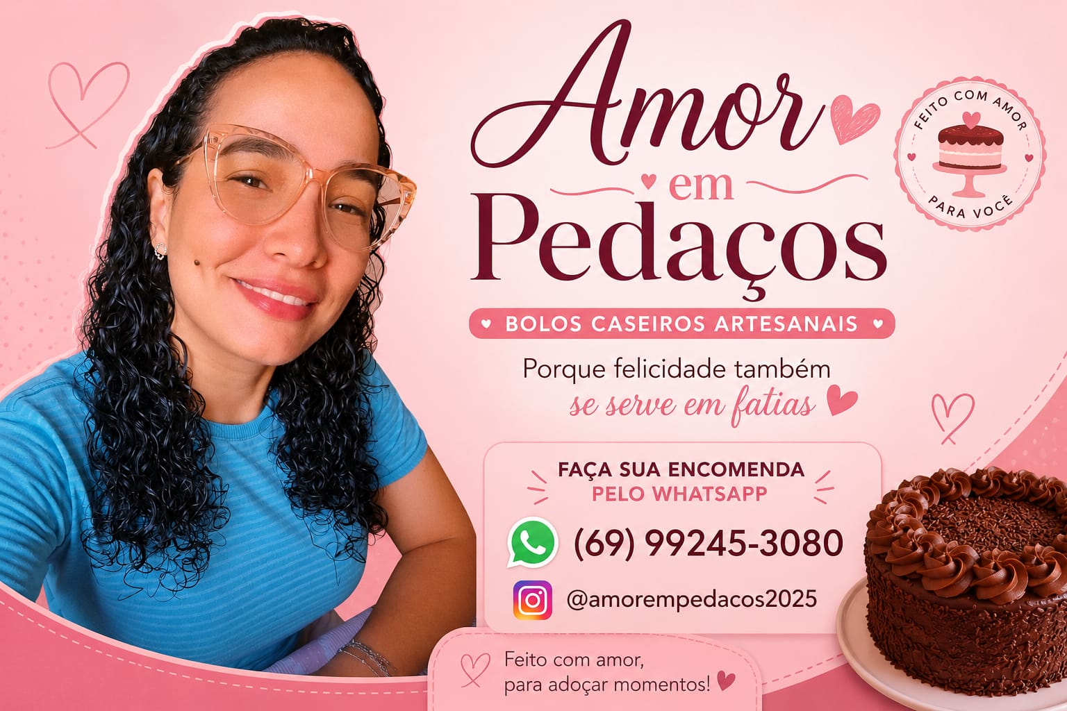 Bolos que vão além do sabor: a história de Clary Fernandes e sua paixão pela confeitaria