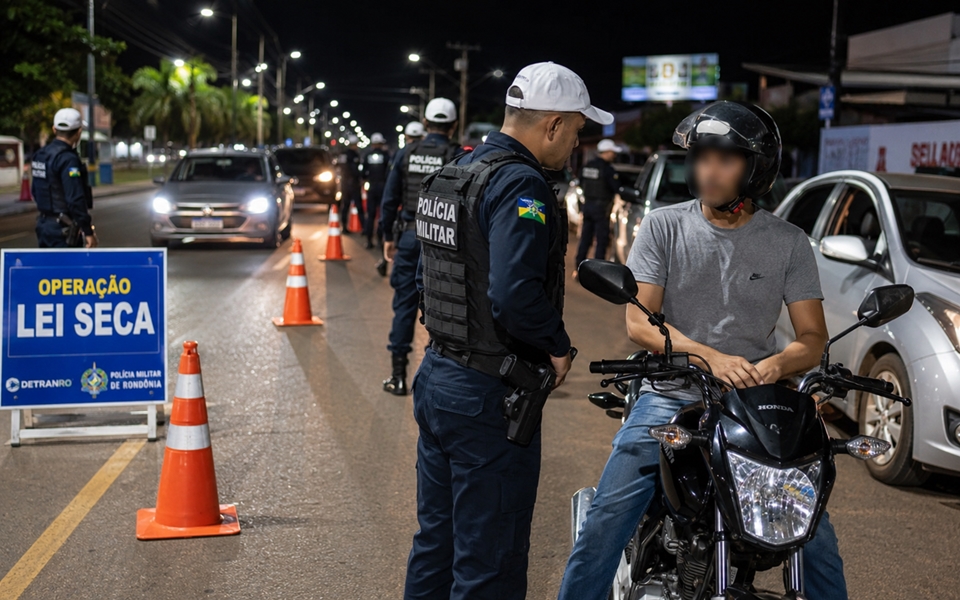 Homem é flagrado com porção de cocaína na Lei Seca