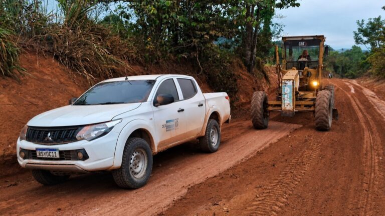 Serviços na RO-387 melhoram mobilidade em Espigão d’Oeste