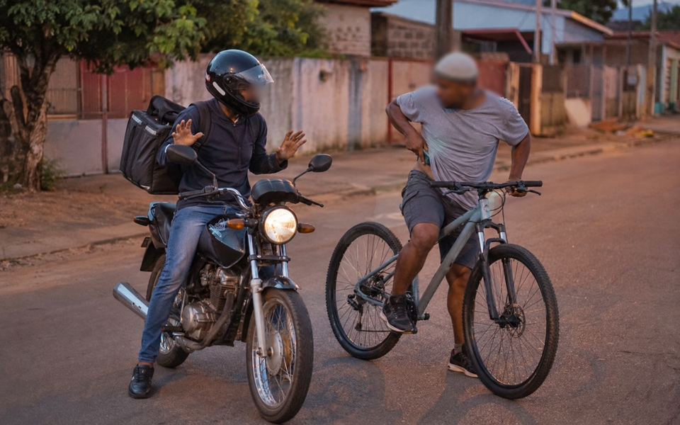 Entregador tem moto, celular e dinheiro roubados no bairro Arco-Íris, em Cacoal