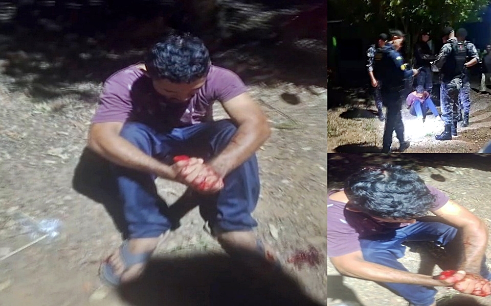Homem é detido por moradores após tentativa de furto de motocicleta no Riozinho, em Cacoal, RO
