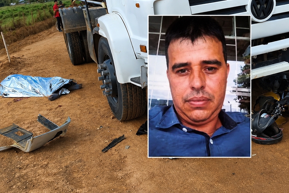 Nei da Casa Nova morre em colisão de moto com caminhão na Linha 60, em Mirante da Serra, RO