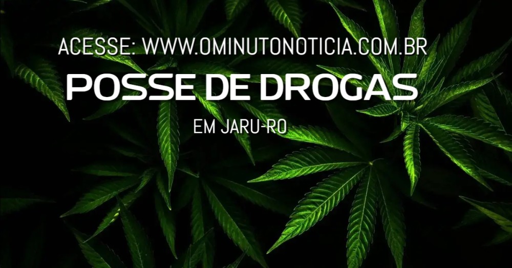 Dois homens são flagrados pela Polícia Militar com maconha, no setor 04, em Jaru, RO
