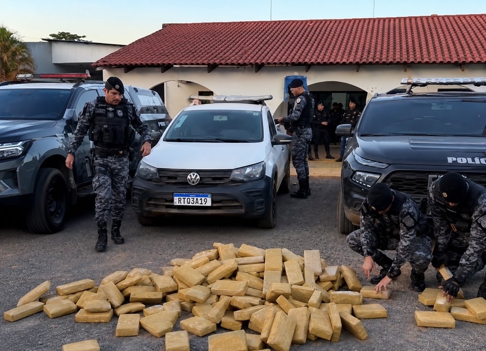 Vilhenense é preso com cerca de 130 quilos de drogas, em Campo Novo