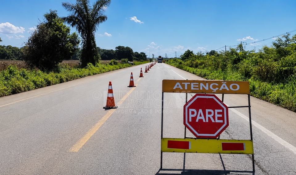 Obras com “Pare e Siga” atingem vários trechos da BR-364 em Rondônia no fim de semana