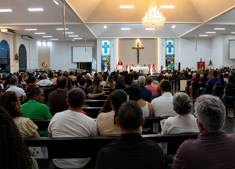 Fiéis celebram os 41 anos do martírio de Padre Ezequiel Ramin em Cacoal, RO
