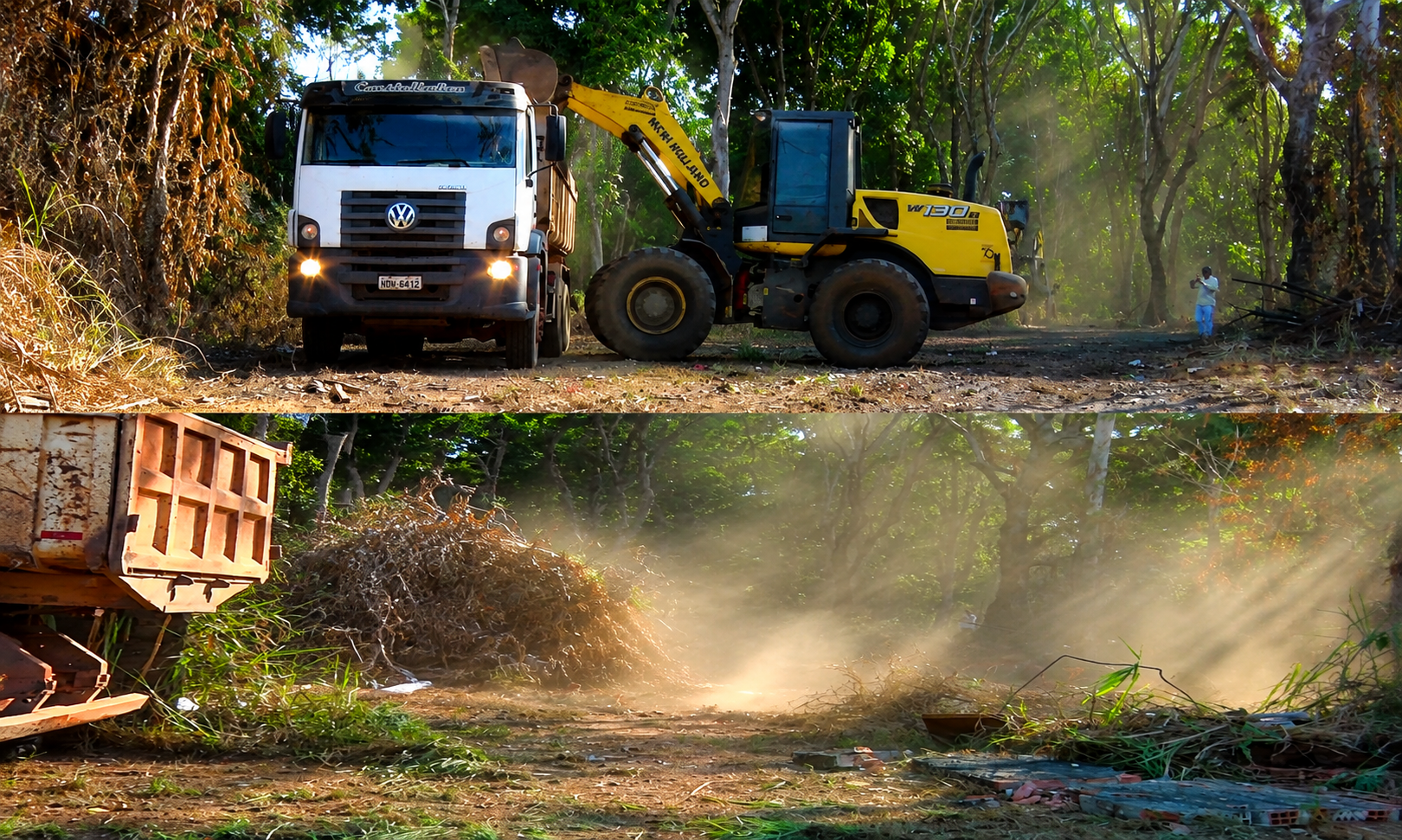 Ação de limpeza e conscientização é realizada no antigo Clube Municipal em Cacoal, RO