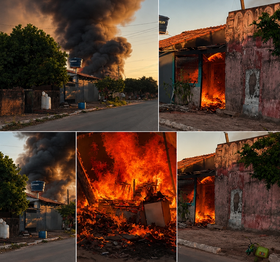 Identificada a mulher de 49 anos, que morreu carbonizada em incêndio no Habitar Brasil, em Cacoal, RO