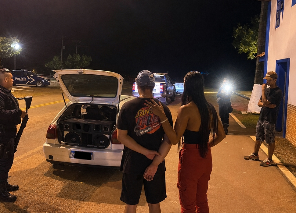 Som automotivo em volume elevado termina com apreensões durante ação da PM em Espigão do Oeste, RO