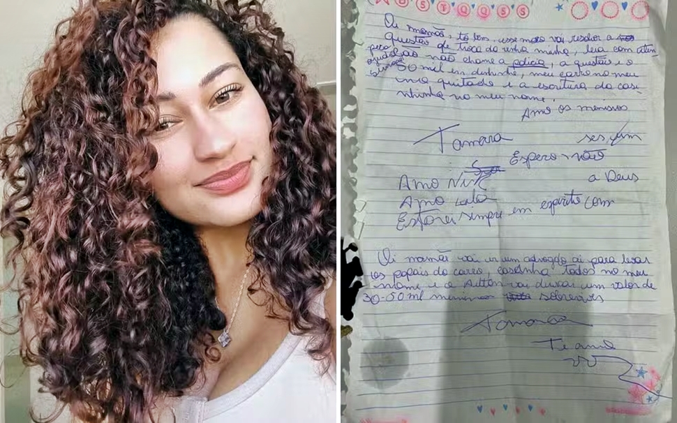 Carta encontrada com suspeito reforça investigação sobre sequestro de jovem em Águas Lindas de Goiás