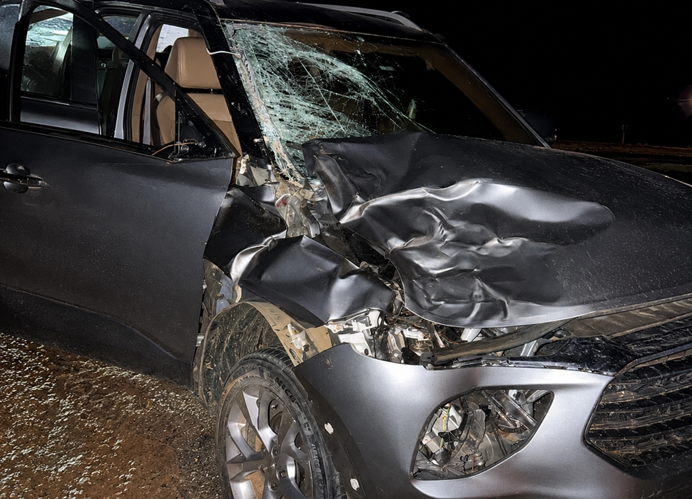 Candidato Ninho Testoni sofre acidente após carro atingir vaca solta em rodovia de Rondônia