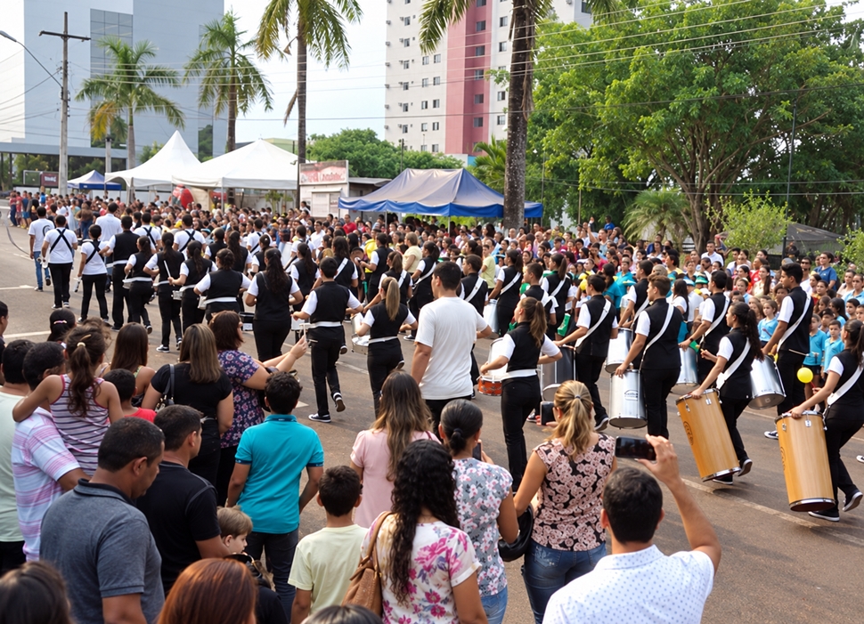 Desfile de 7 de Setembro terá concentração às 16h e interdições em Cacoal, RO