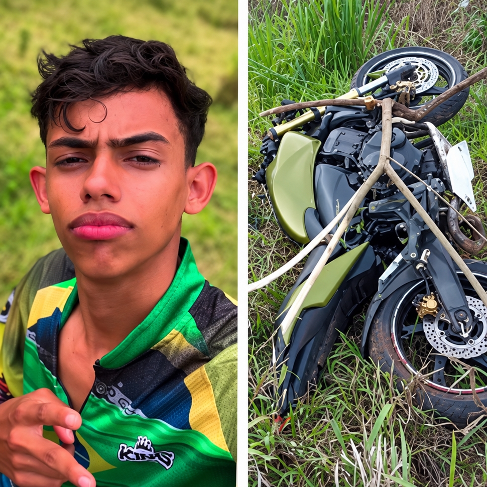 Jovem de 19 anos morre em acidente de moto na RO-010, perto de Rolim de Moura