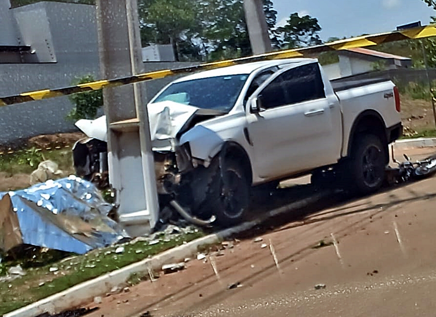 Motociclista morre em colisão com picape no bairro Eldorado