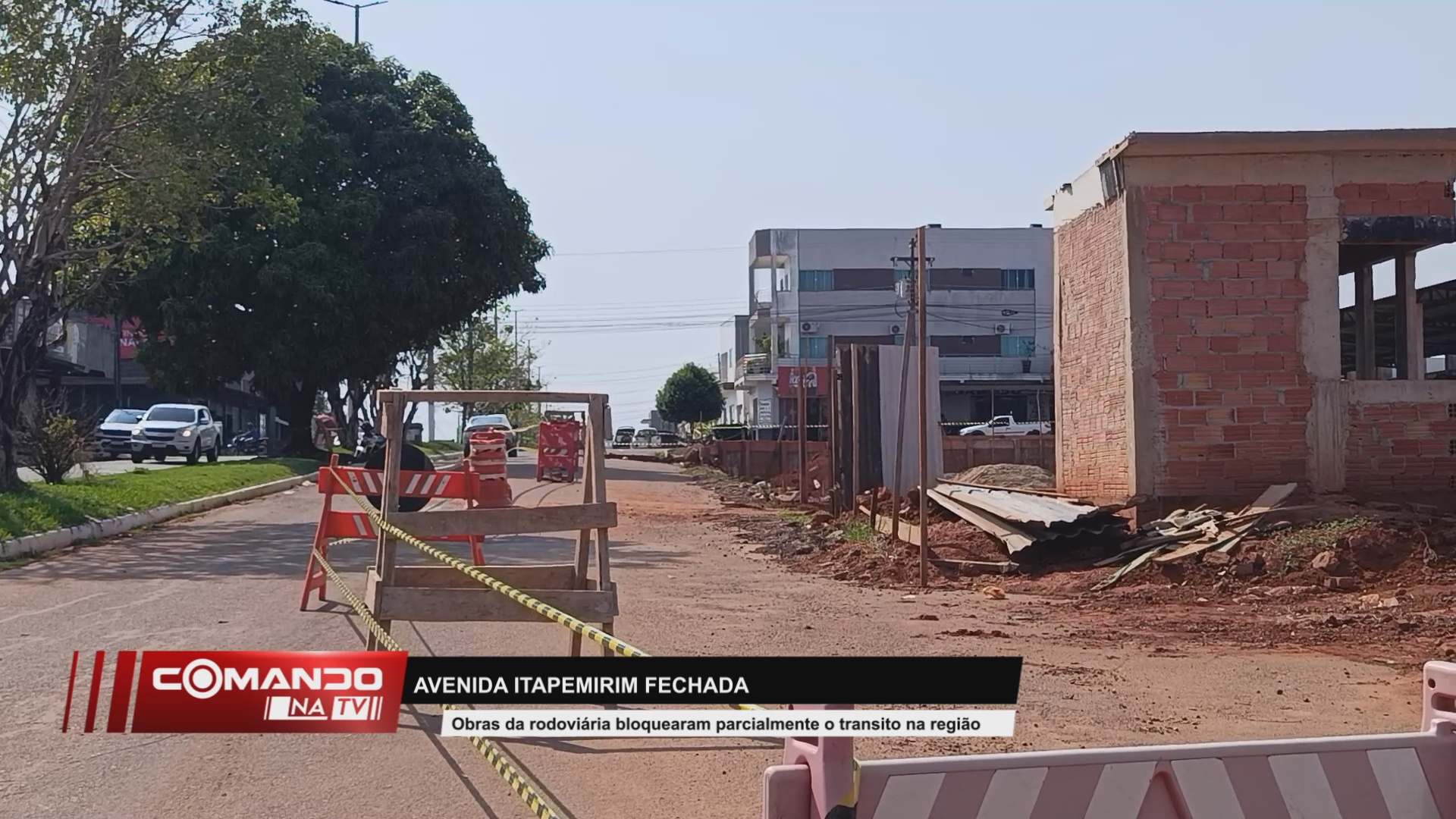 Avenida Itapemirim terá bloqueios por 60 dias para obras da rodoviária de Cacoal