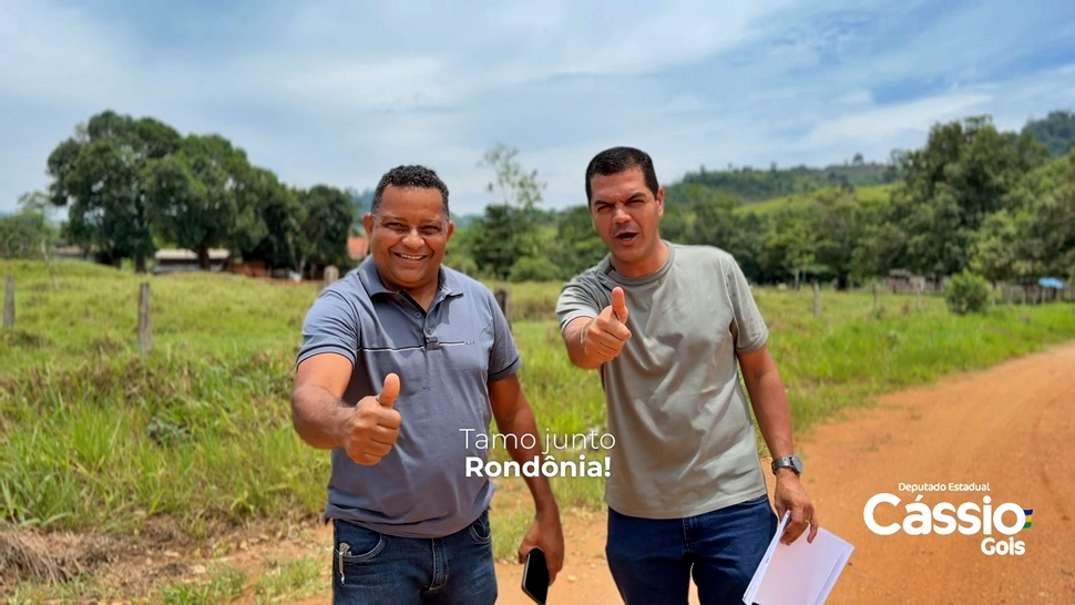 Projeto para asfaltamento entre Ministro Andreazza e Rondolândia avança com ordem de serviço de Cássio Góis