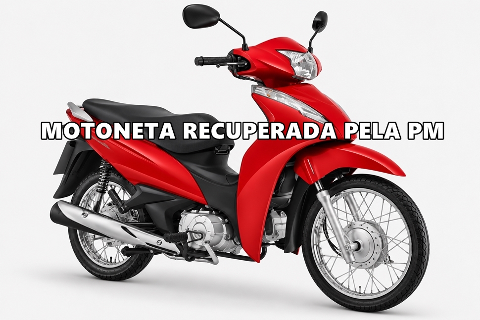 Polícia Militar recupera Honda Biz roubada de mulher que parou para ajudar vítima de acidente em Cacoal