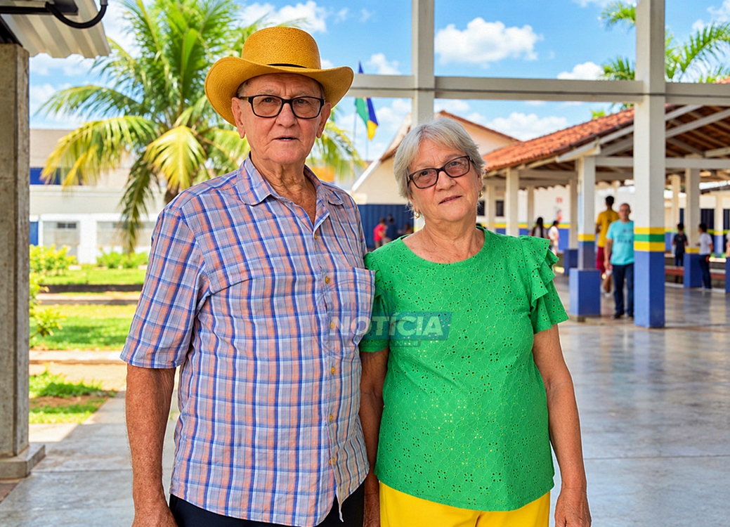 Casados há mais de 60 anos, moradores da zona rural de Cacoal destacam alegria de votar