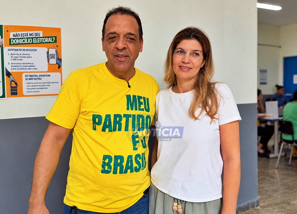 Empresário Marcos Balbino vota com a família em Cacoal e afirma que seu partido é o Brasil