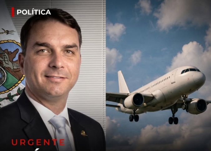 Flávio Bolsonaro deixa o Brasil após ordem do STF; avião segue para Miami