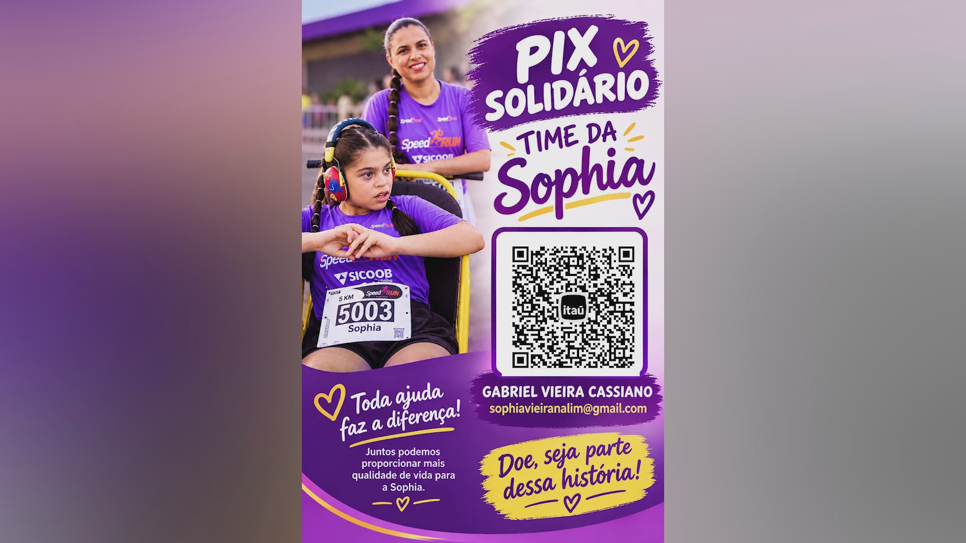Supermercado A Lusitana promove campanha para ajudar no tratamento de Sophia, de 14 anos, em Cacoal, RO