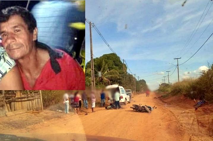 Homem morre ao cair de motoneta que perdeu o equilíbrio, em redutor de velocidade, em Vale do Anari, R