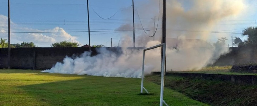 Incêndio em campo de futebol do Sintero, em Jaru, RO pode ter sido provocado de forma criminosa