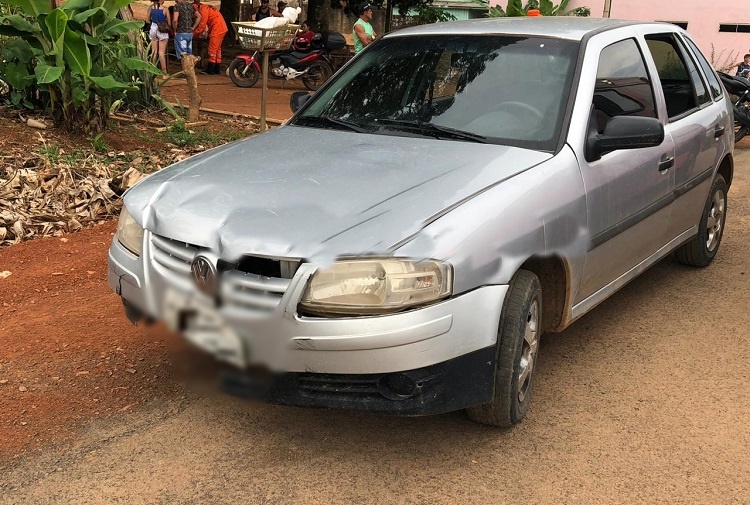 Garoto de bike é atropelado por automóvel no Jardim dos Estados, em Jaru