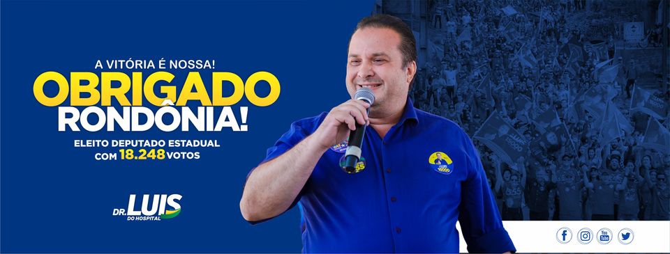 Deputado estadual jaruense Dr. Luís do Hospital é diplomado nesta quinta-feira, 16 na capital